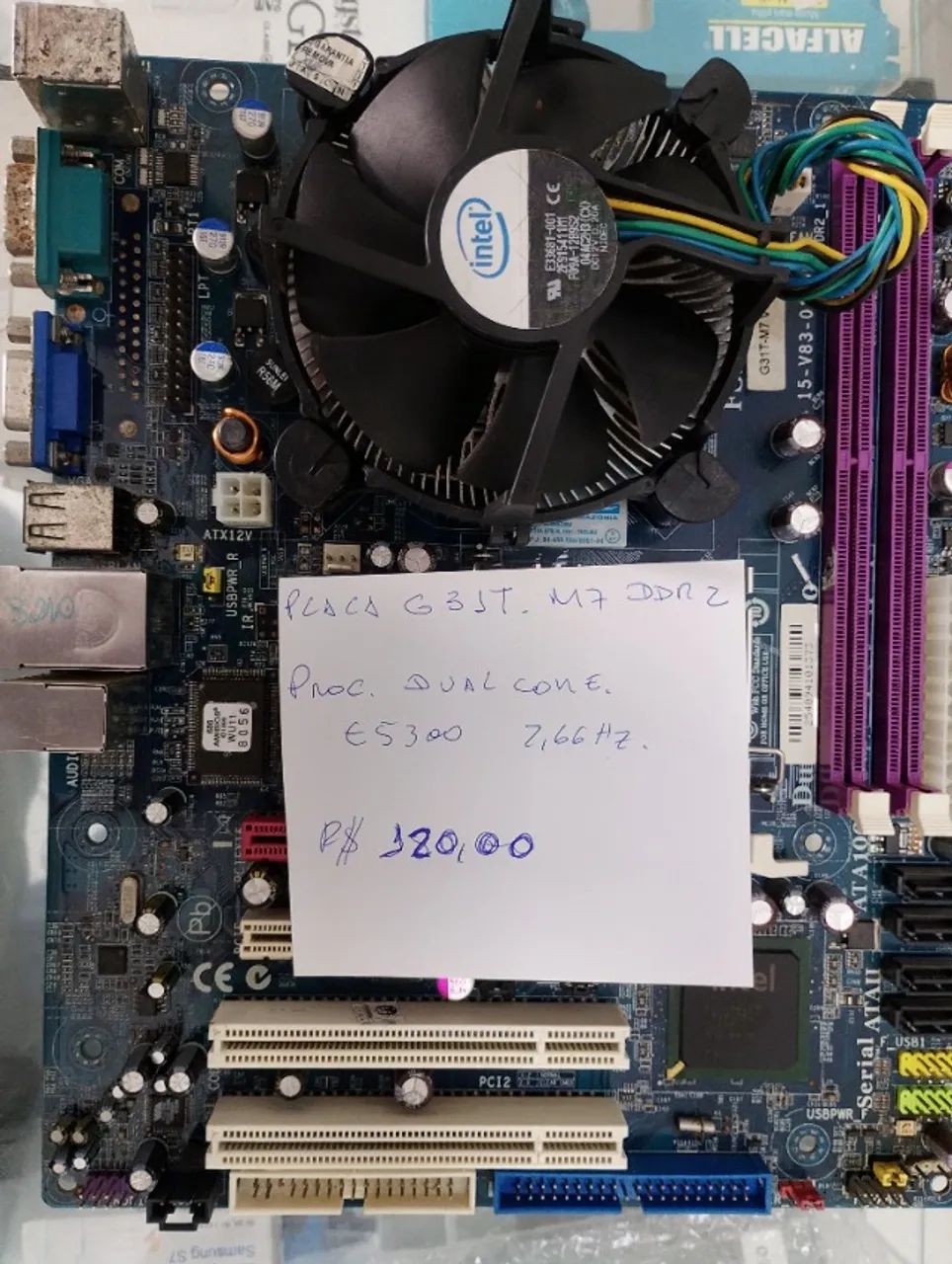 Placa G31T-M7 DDR2, proc. Dual Core E5300 2,66 Ghz, - Foto 2