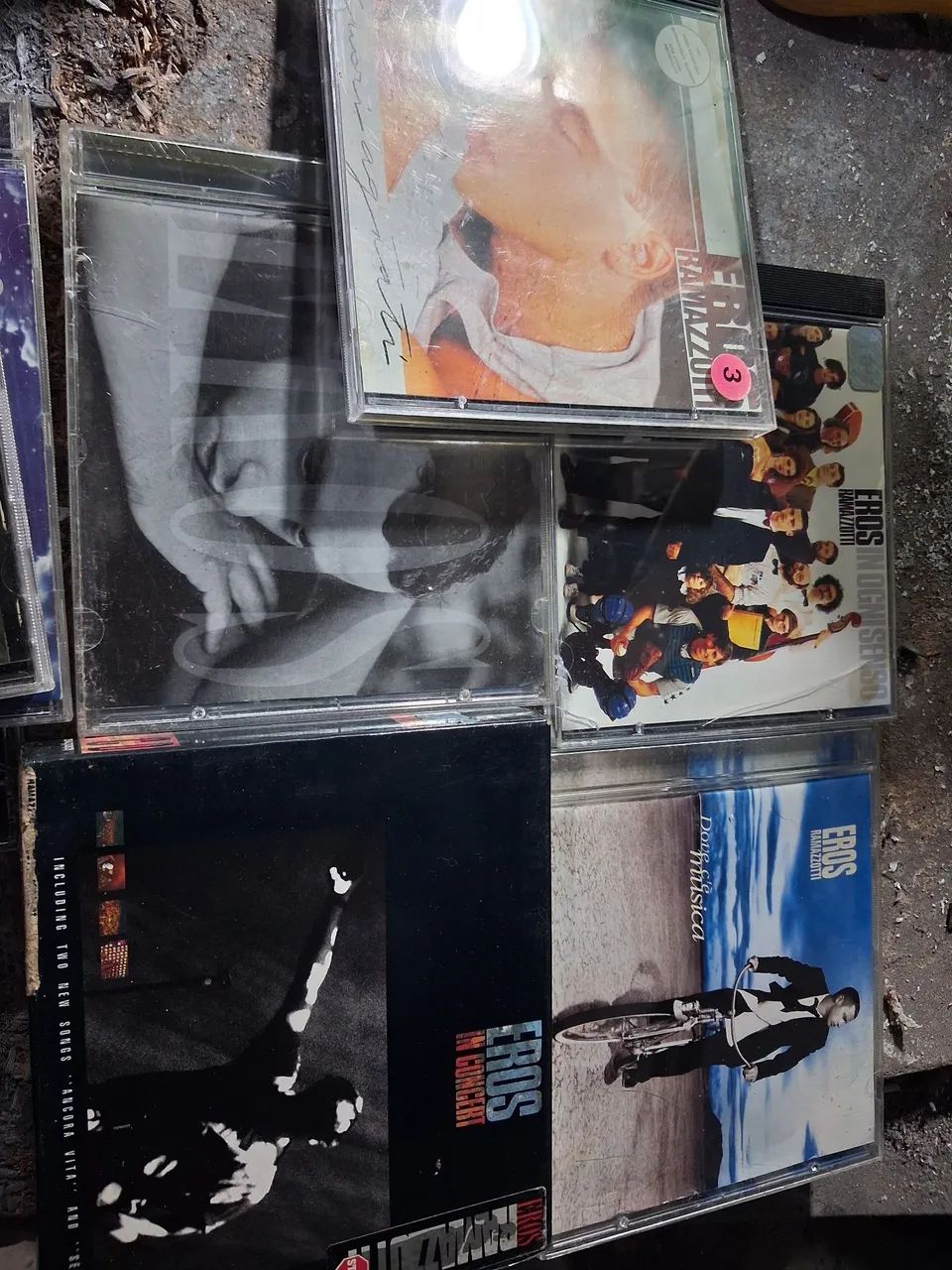 Lote com 8 CDs Erosão Ramazzotti