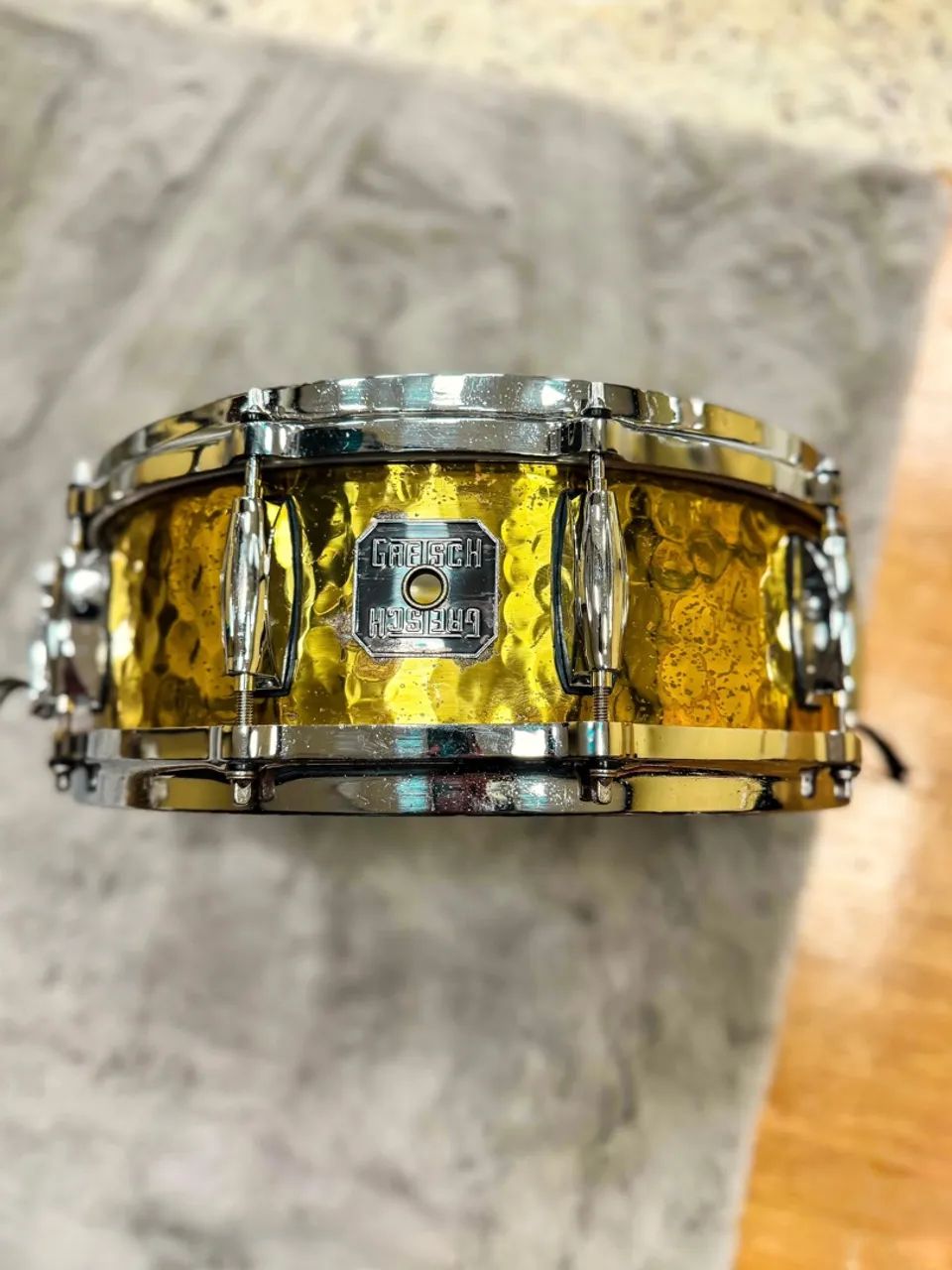 Caixa Gretsch Hammered Brass 14x5