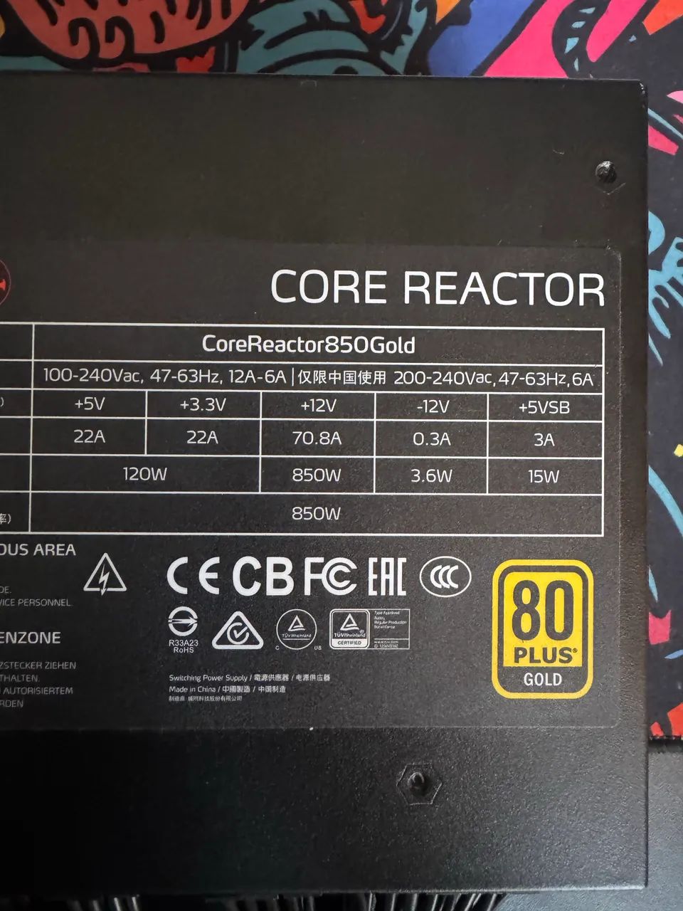 Fonte XPG 850W Core Reactor 80 Plus GOLD Full Modular - Foto 5