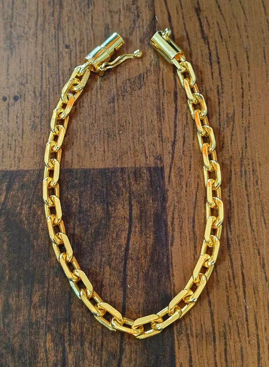 Perfeita pulseira banhada a ouro 18k nova  - Foto 2