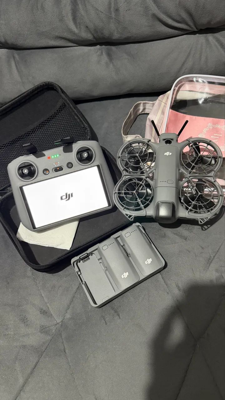 Drone DJI Neo2 + Controle com tela + Hub com 3 baterias - Foto 3