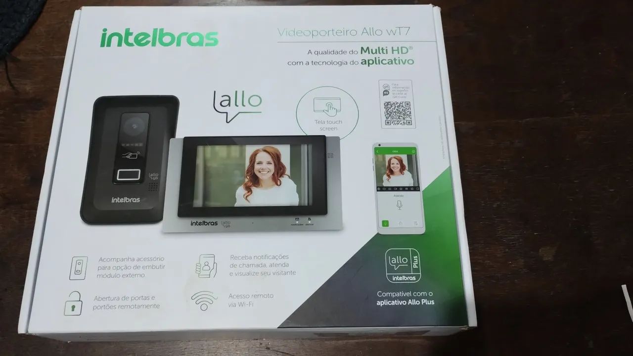 Vídeo porteiro Allo wT7 INTELBRAS NOVO