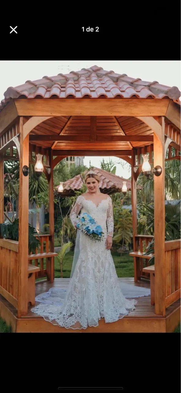 Vestido de noiva modelo sereia - Foto 3