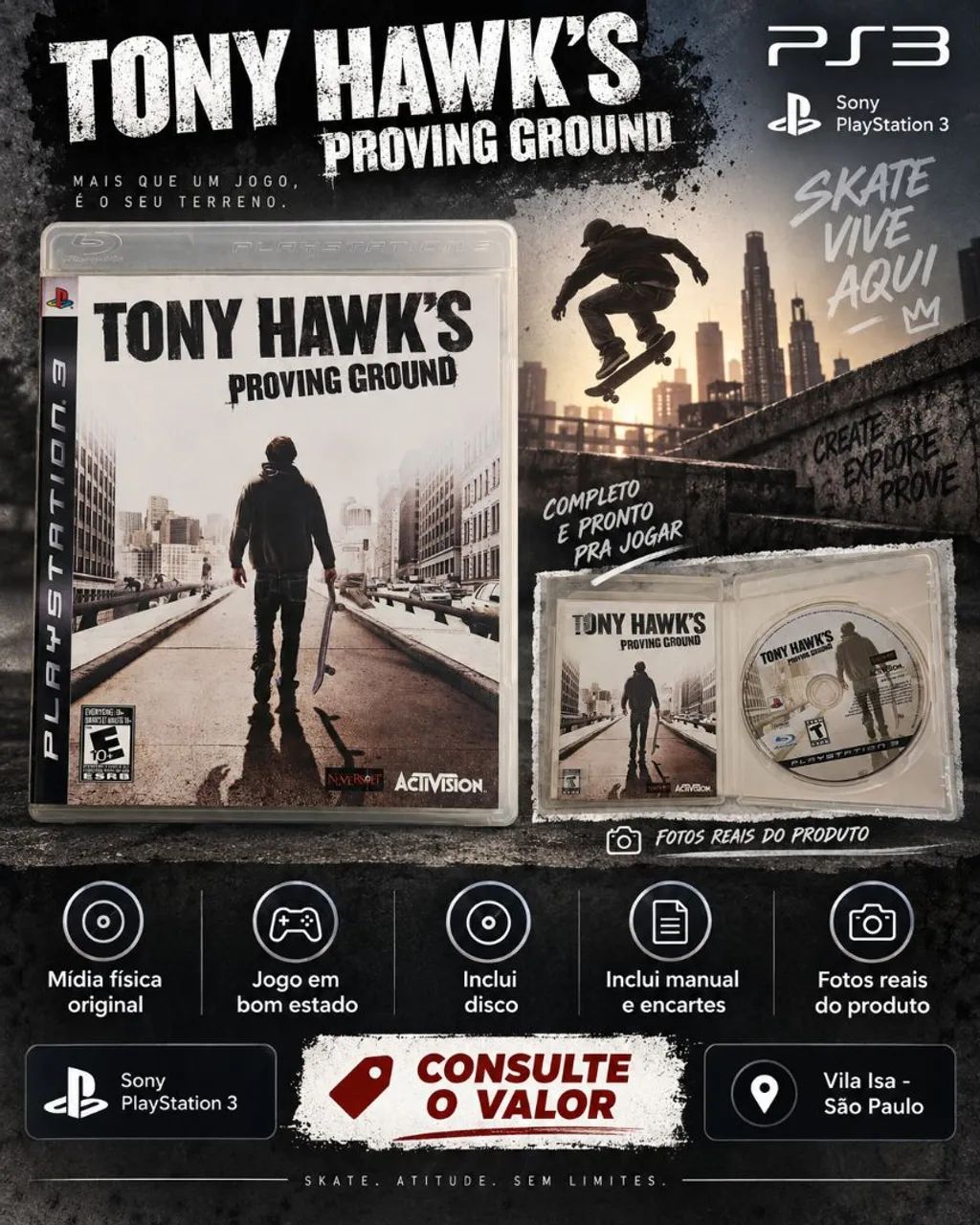 Tony hawk's Proving Ground ps3