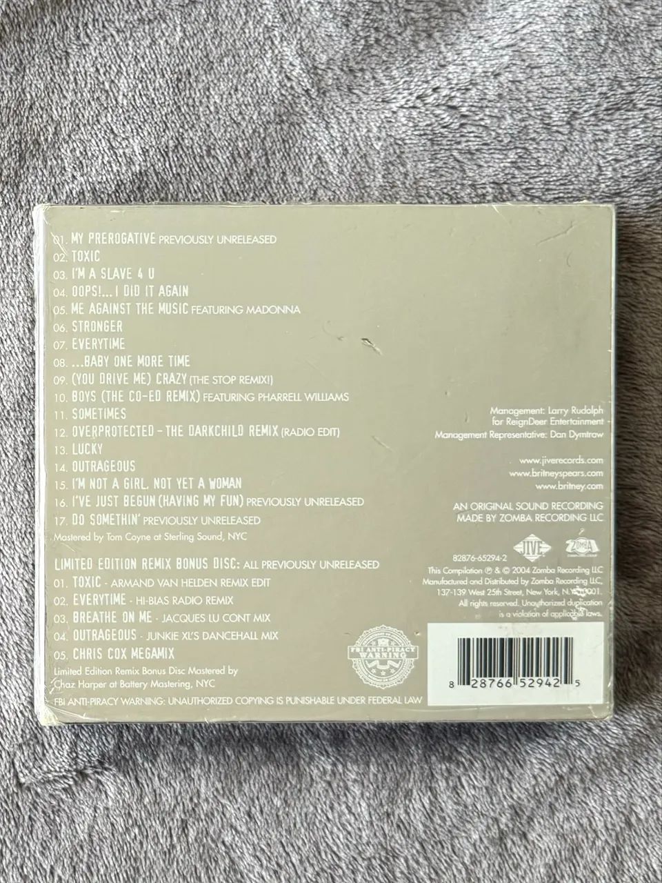 CD LACRADO Britney Spears Greatest Hits My Prerogative Deluxe 2CD