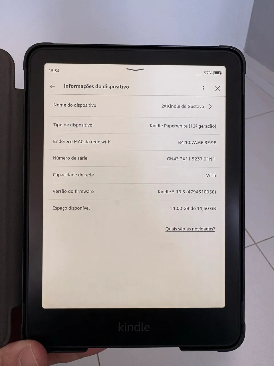 Kindle 12 Geração Paperwhite Zerado - Foto 3