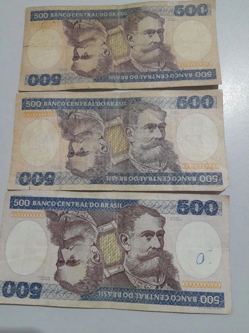 Cedulas de 500 Cruzeiros