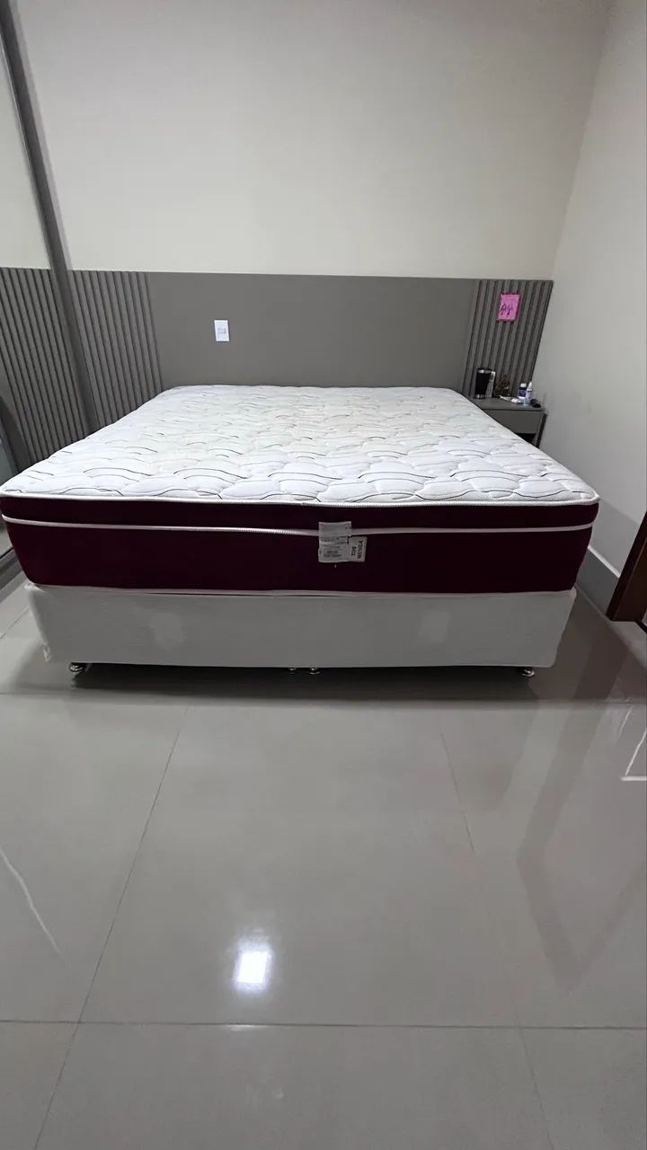 Cama de casal completa com box ( usado) - Foto 3