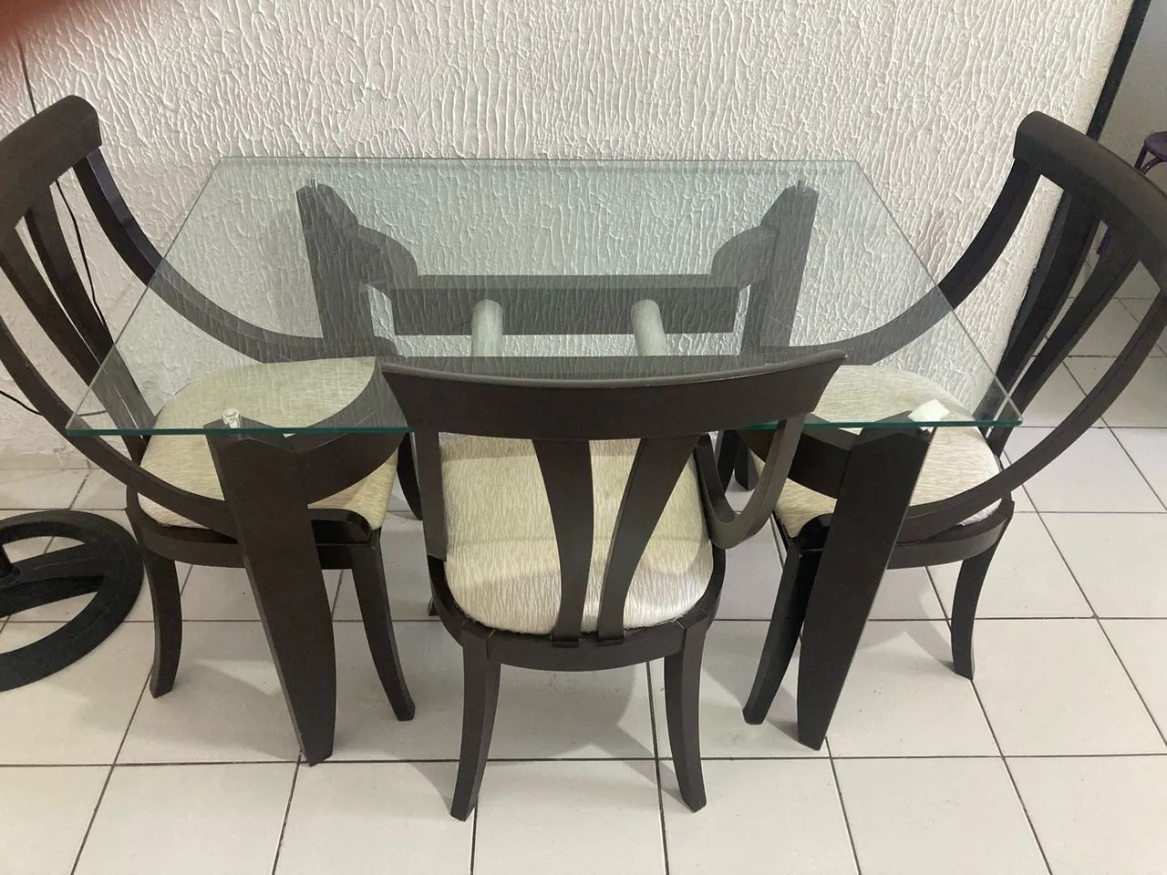 MESA TAMPO DE VIDRO  - Foto 2