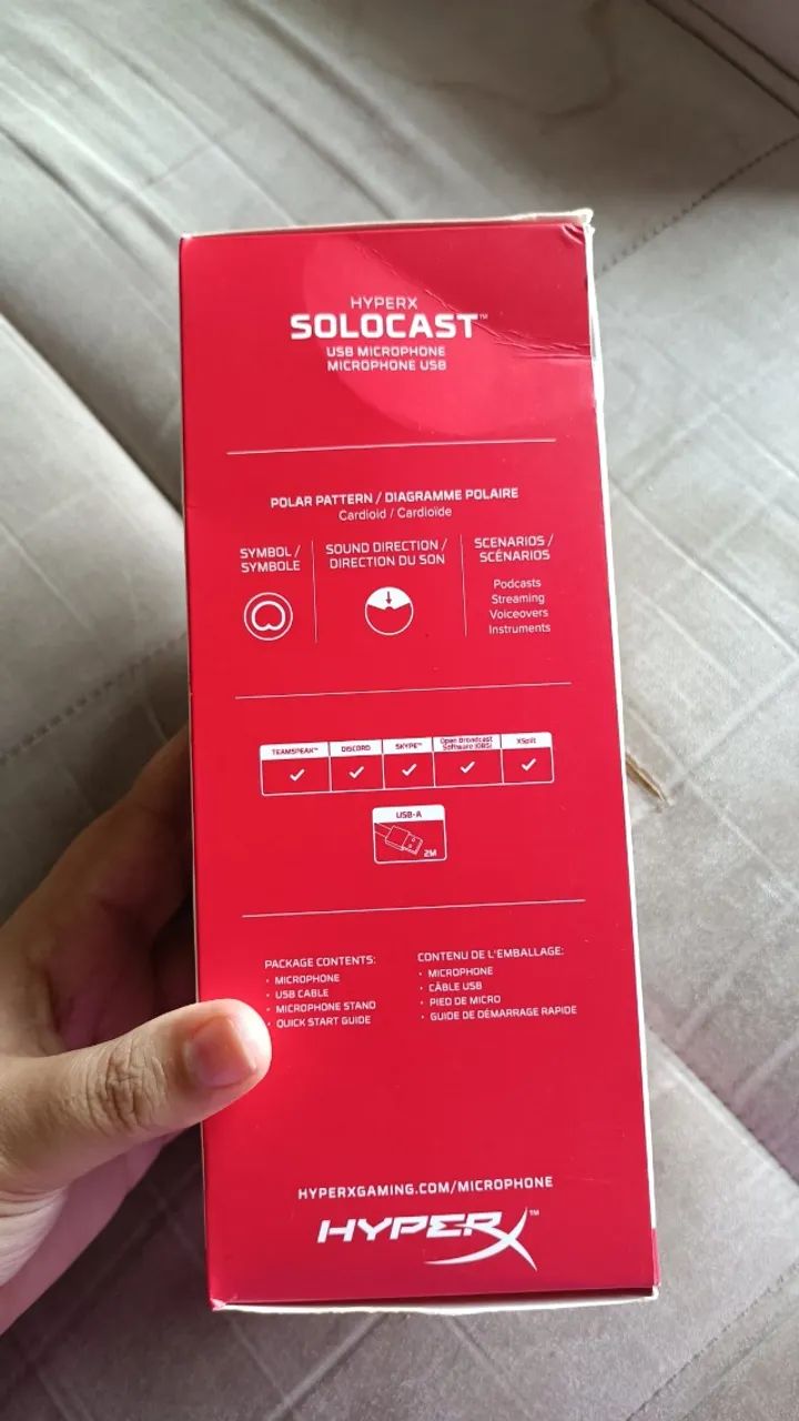 Microfone HyperX Solocast Preto - Foto 4