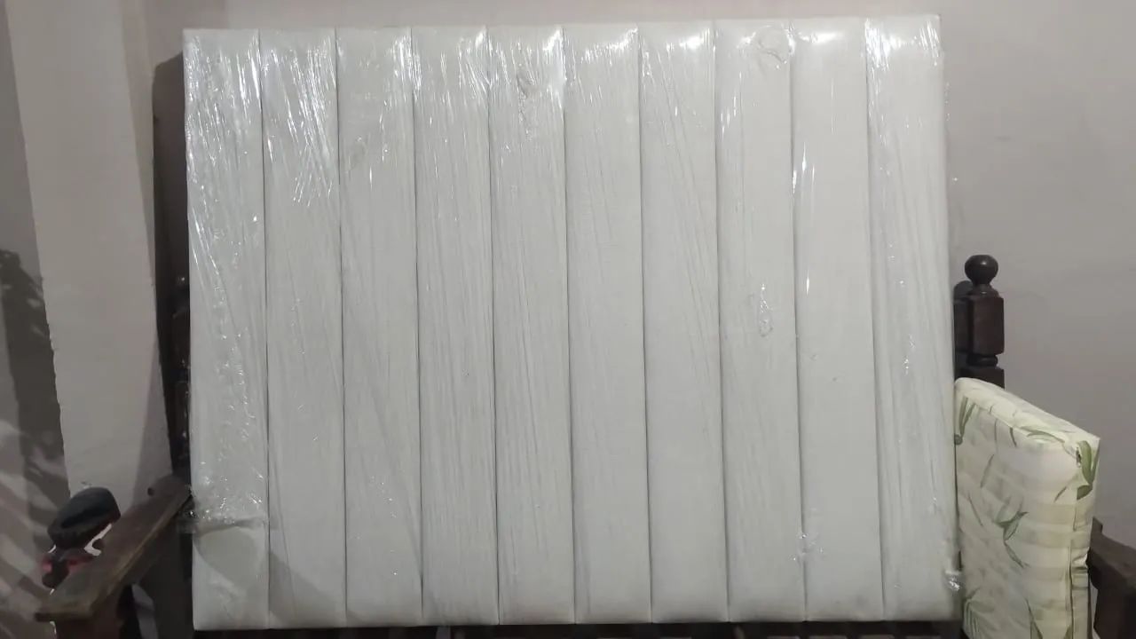 2 Cabeceira cama solteirão fixa parede tokstok  - Foto 3