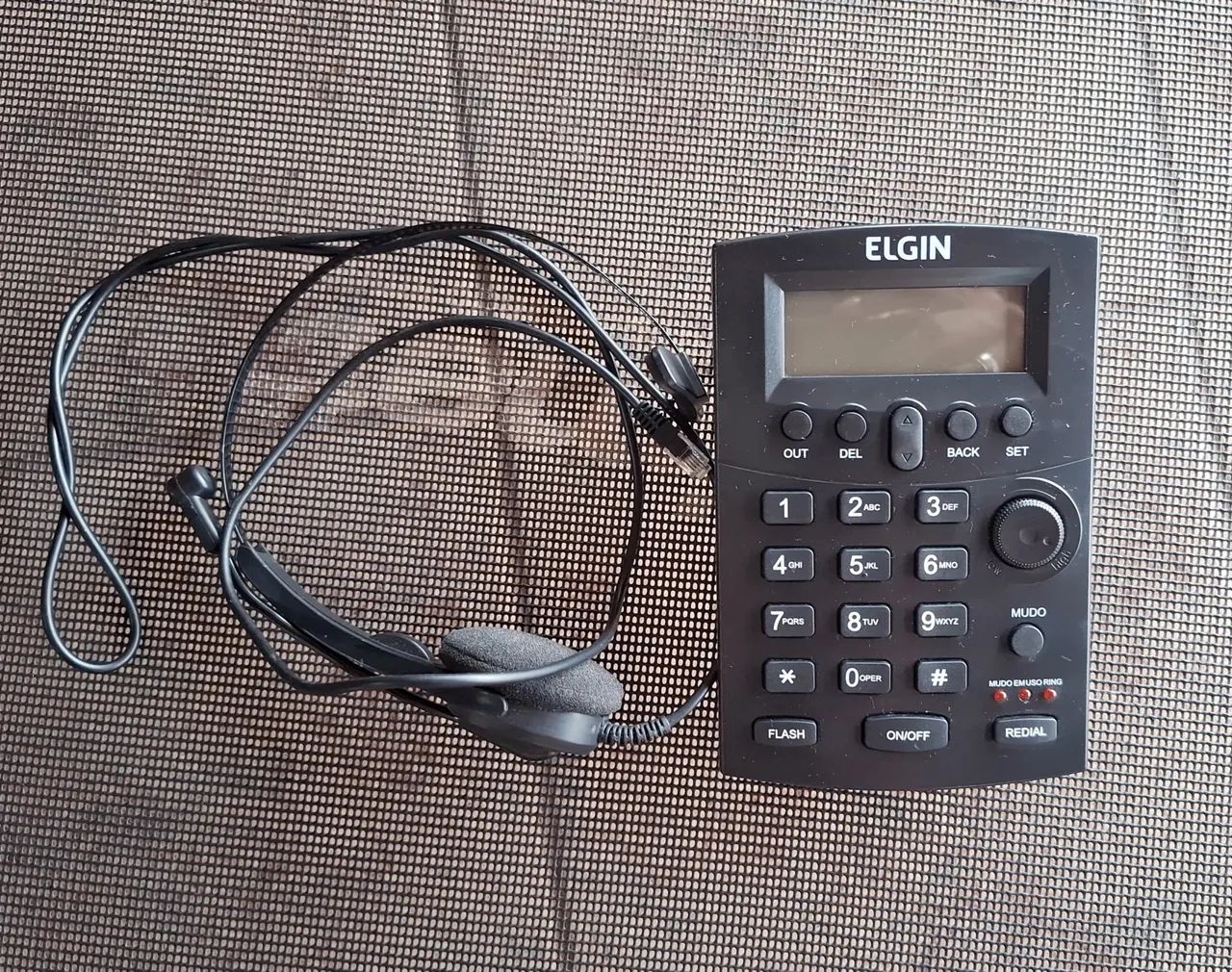 Telefone Fixo com Headset Elgin HST-8000 com Visor