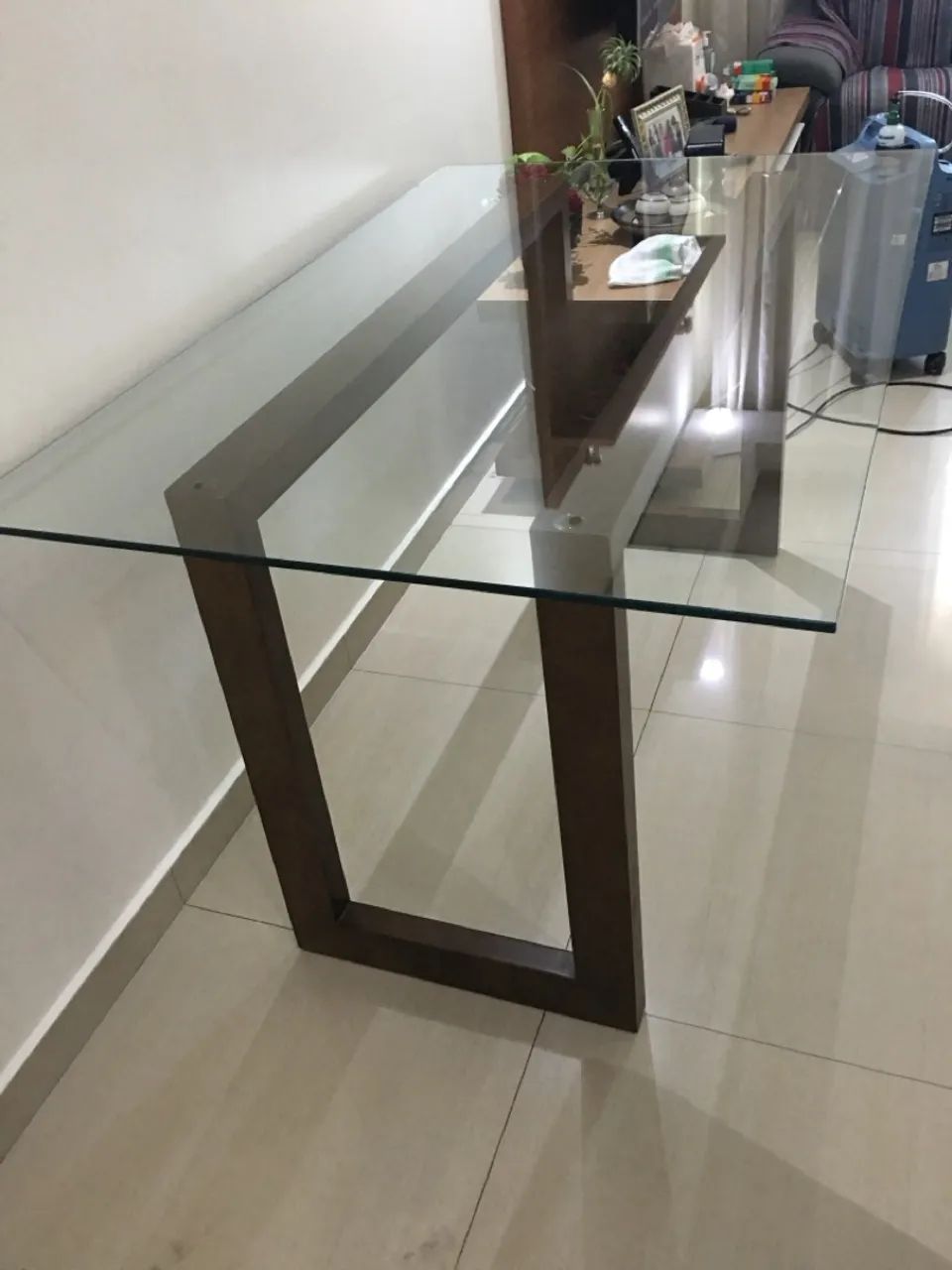 Mesa com tampo de vidro  - Foto 4