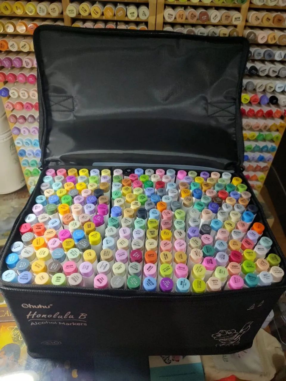 Canetas marcadores Ohuhu Honolulu B 216 cores - Foto 3