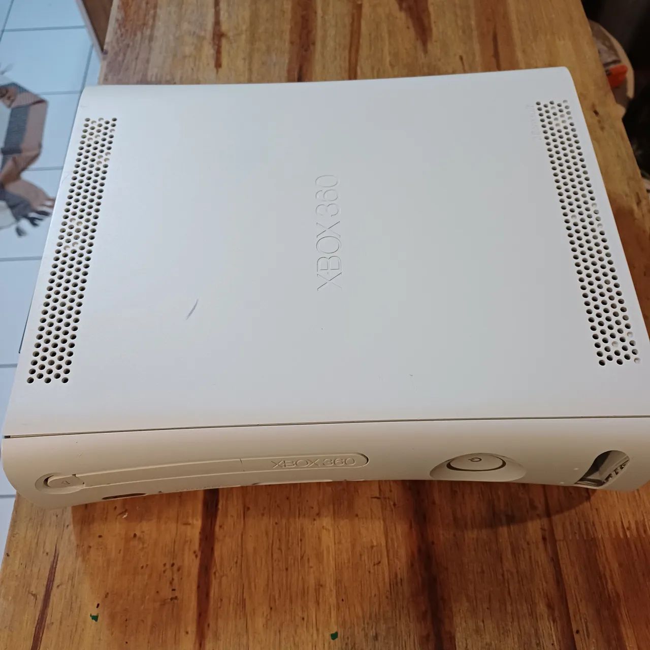 Xbox Fat branco desbloqueado leitor 100% - Foto 5