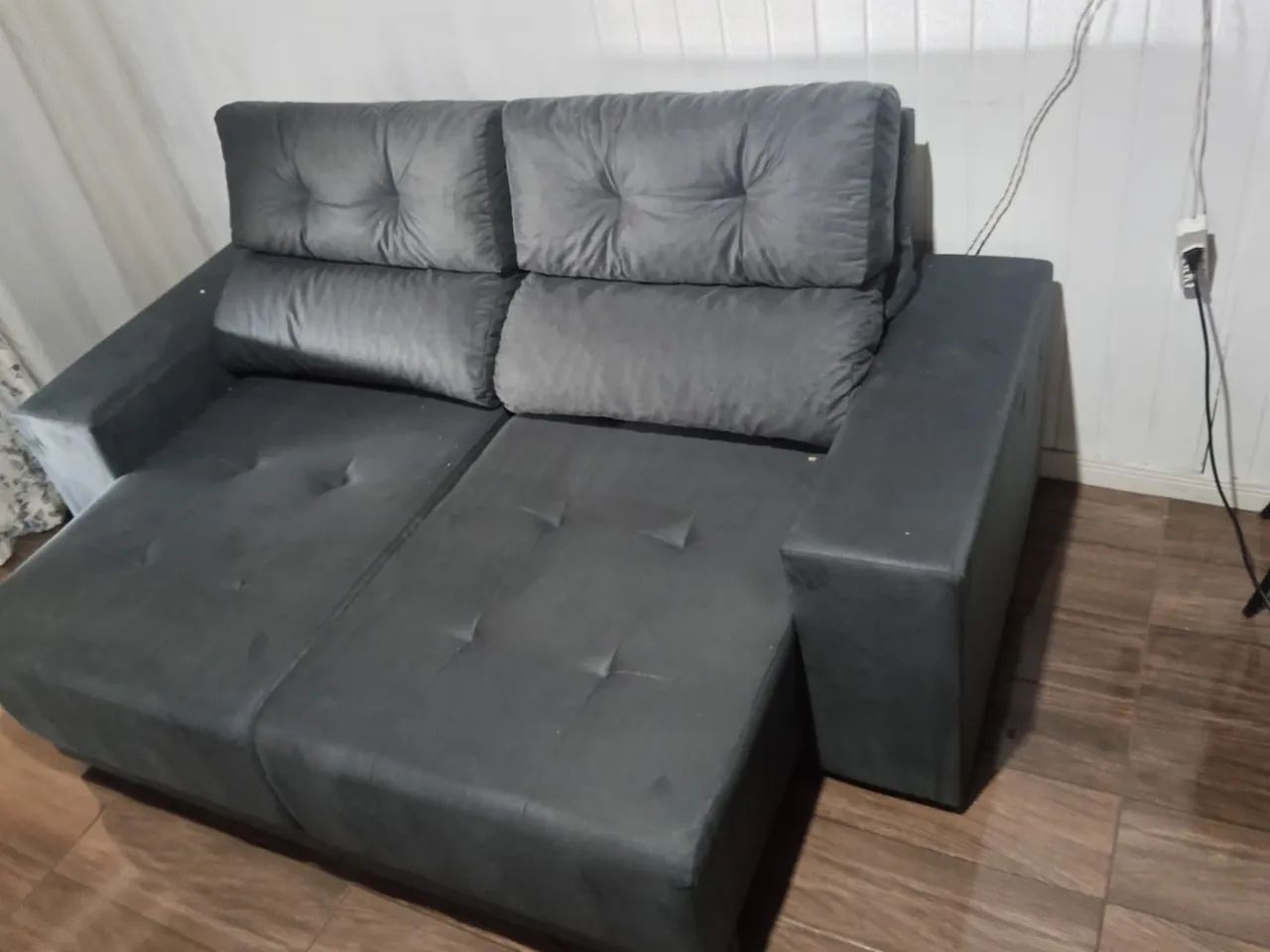 OFERTA DE FÁBRICA: Sofá retrátil e reclinável (PASSE - Foto 2