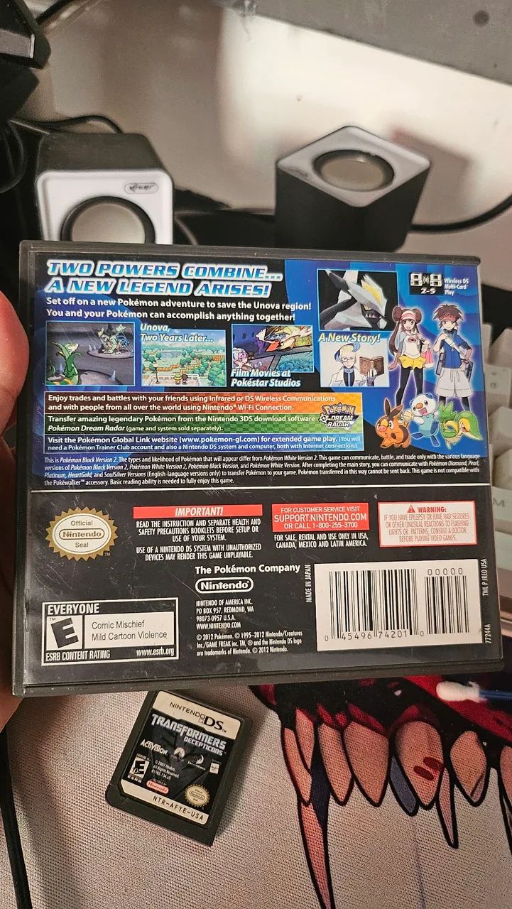 Capa pokemon black version 2 "Sem game" - Foto 2