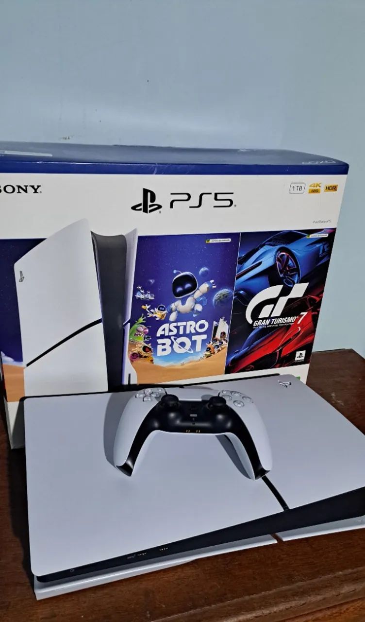 Playstation 5 slim com leitor de disco 1T - Foto 3