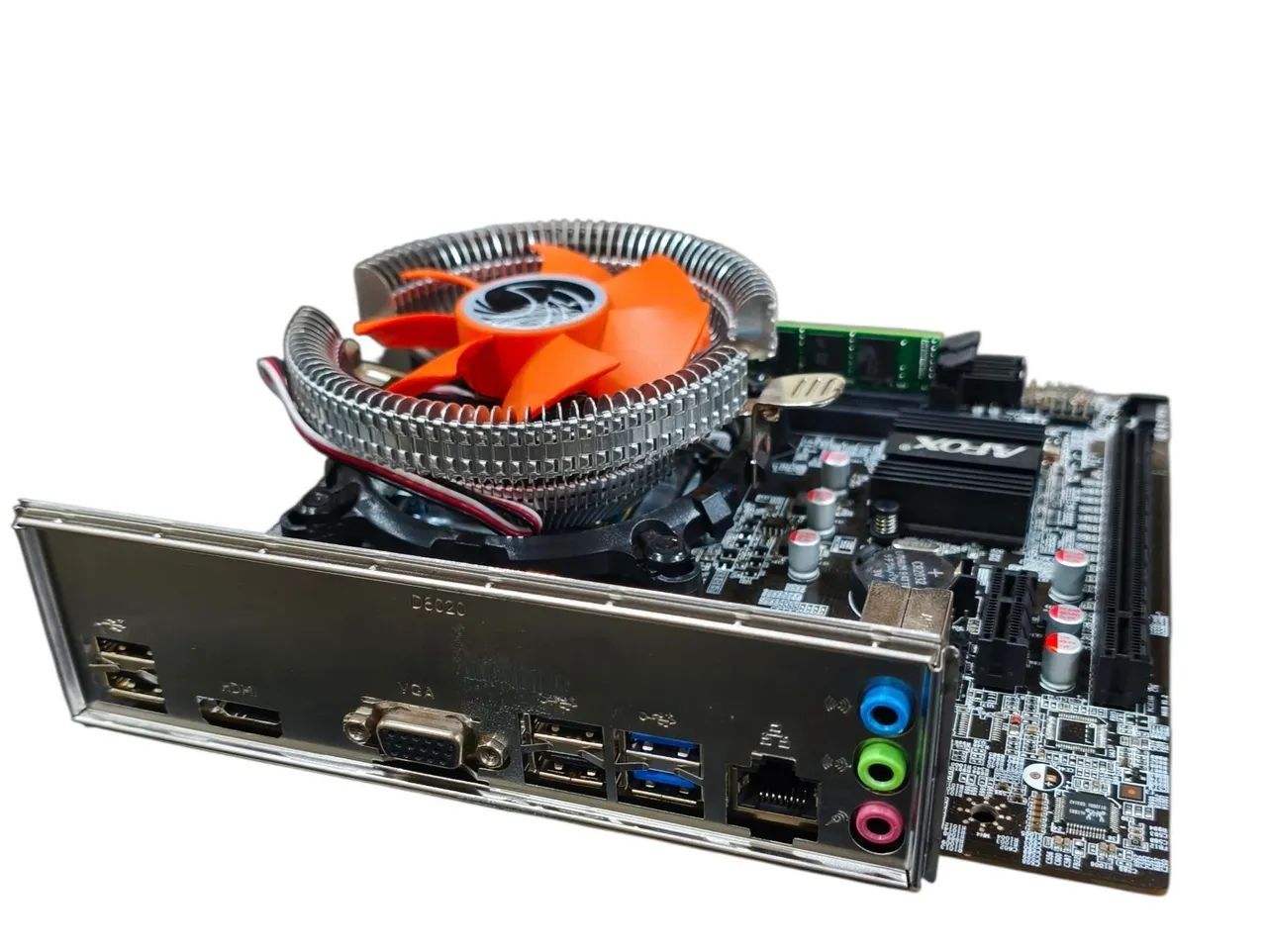 Placa mãe AFOX+ processador i5-4590+cooler box+ espelho - Foto 2
