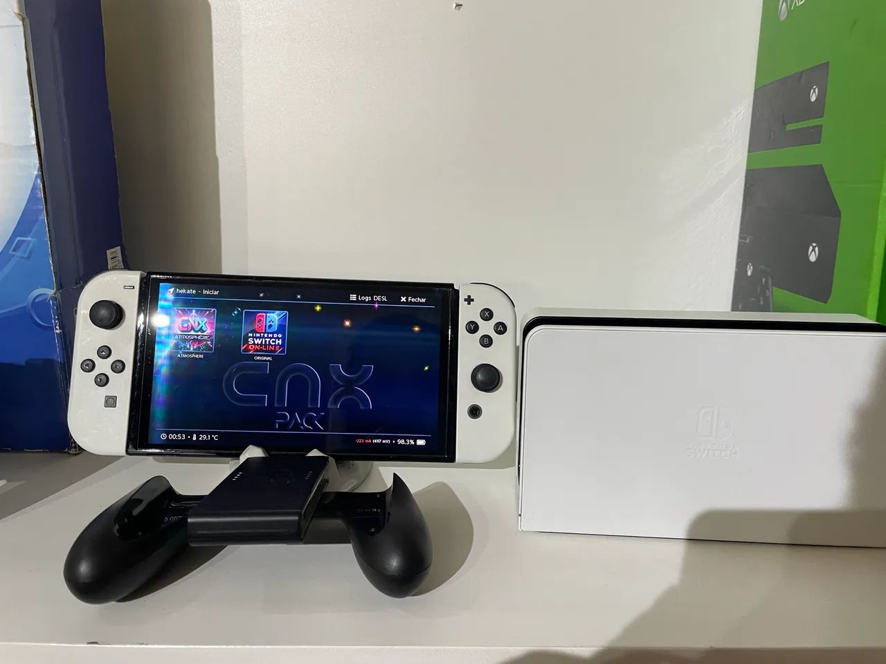 Nintendo switch oled branco destravado