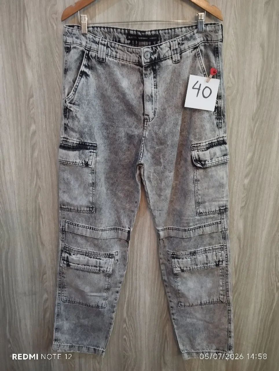 Calça masculina cargo 