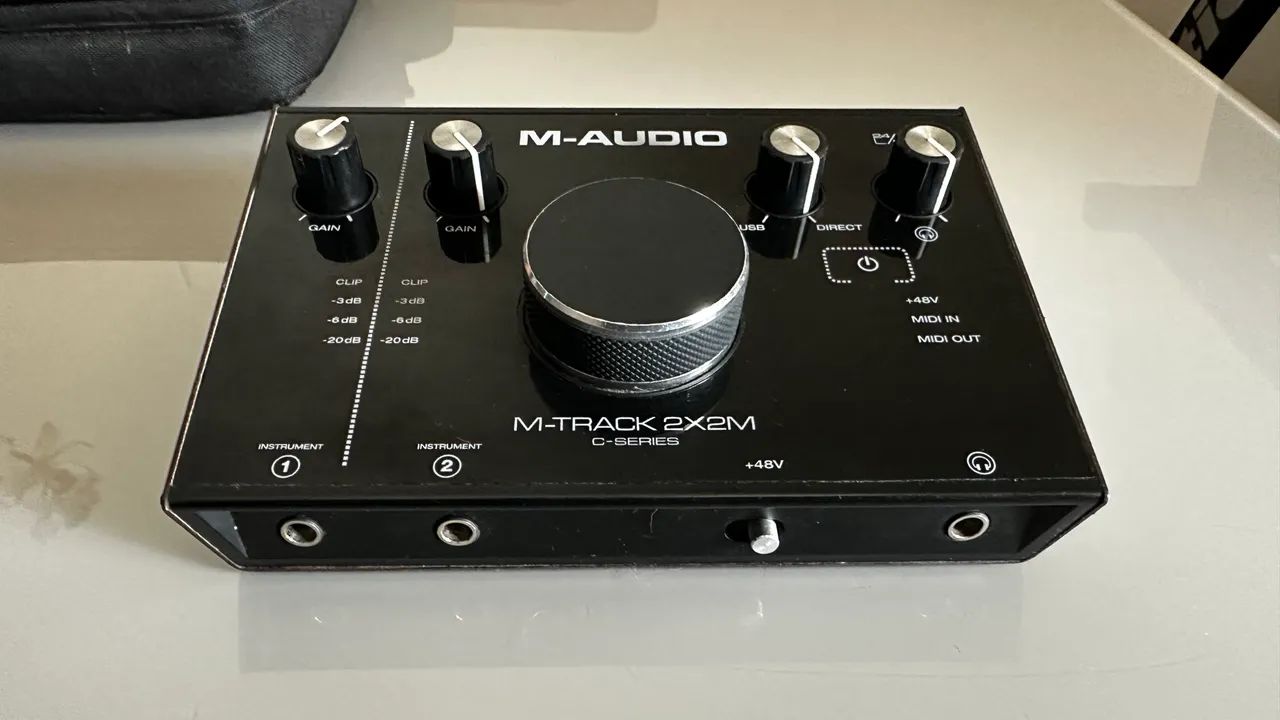 interface de AUDIO M-AUDIO M-TRACK 2X2 PARA GRAVAÇAO (com case) - Foto 2