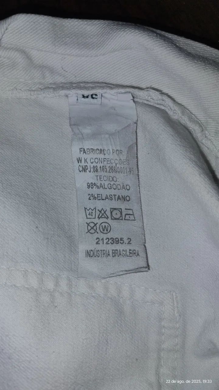 Calça branca feminina 38 da BluK - Foto 2