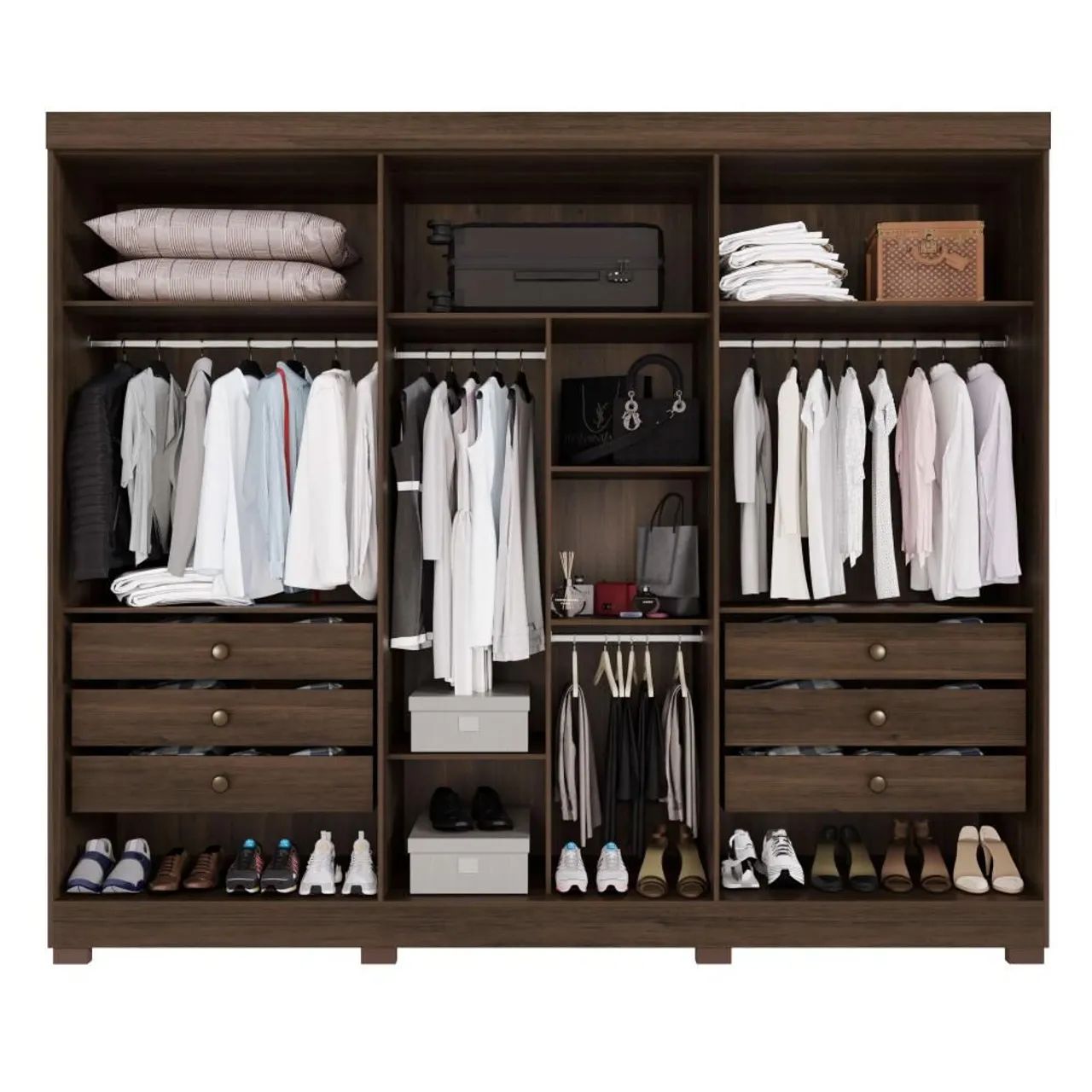 Guarda roupa casal 6 portas e 6 gavetas  - Foto 3