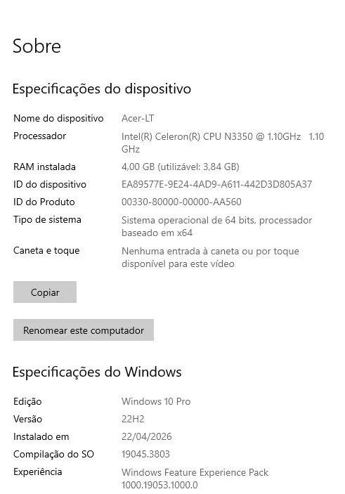 Notebook Acer 4GB Memória e SSD 120GB. - Foto 3
