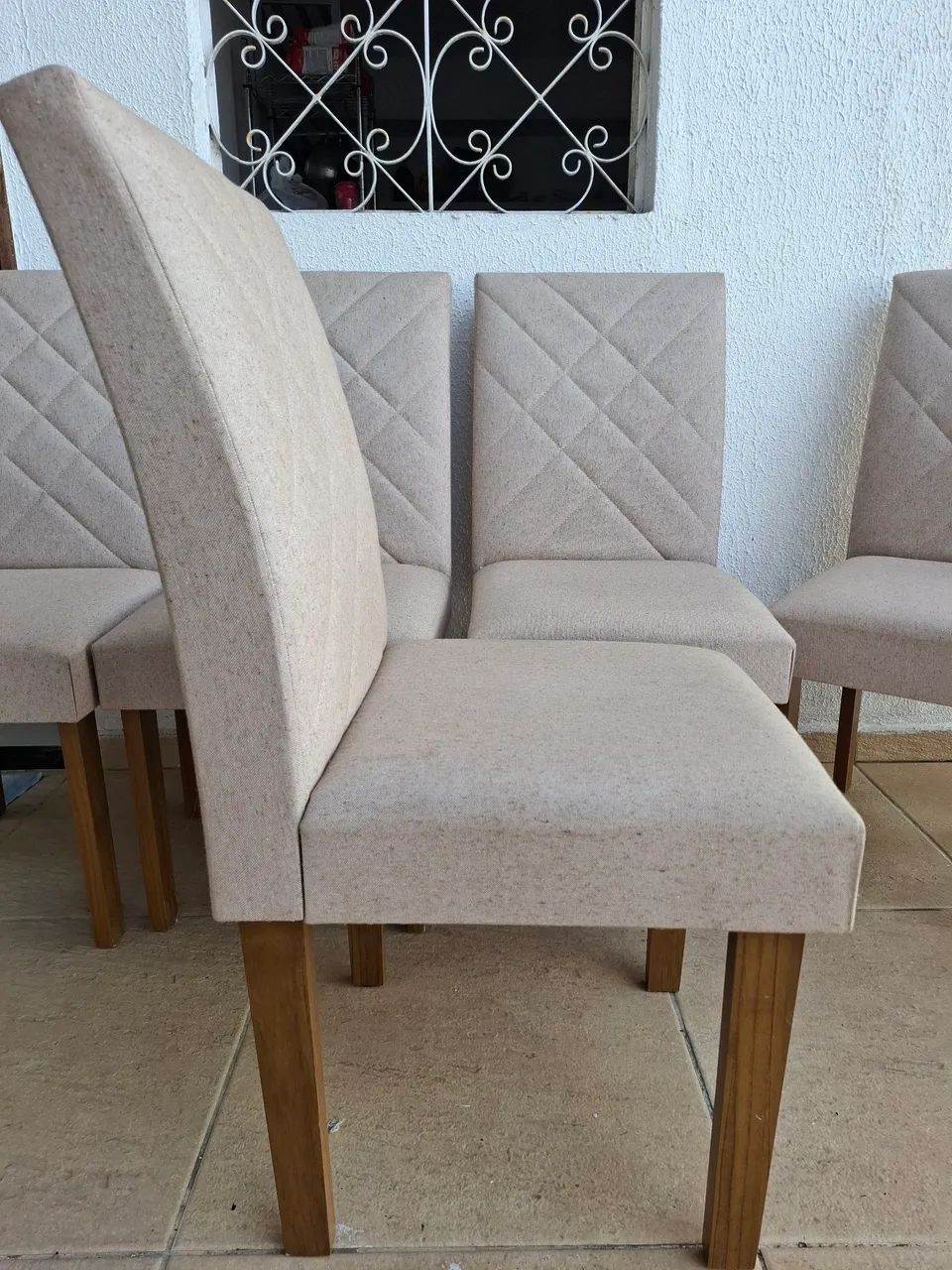 Conjunto de 6 cadeiras em linho - Foto 3