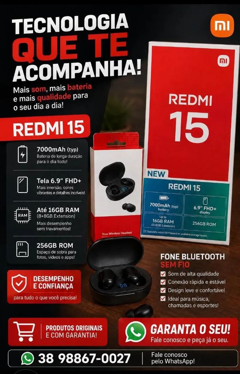 Celular Xiaomi Redmi 15 