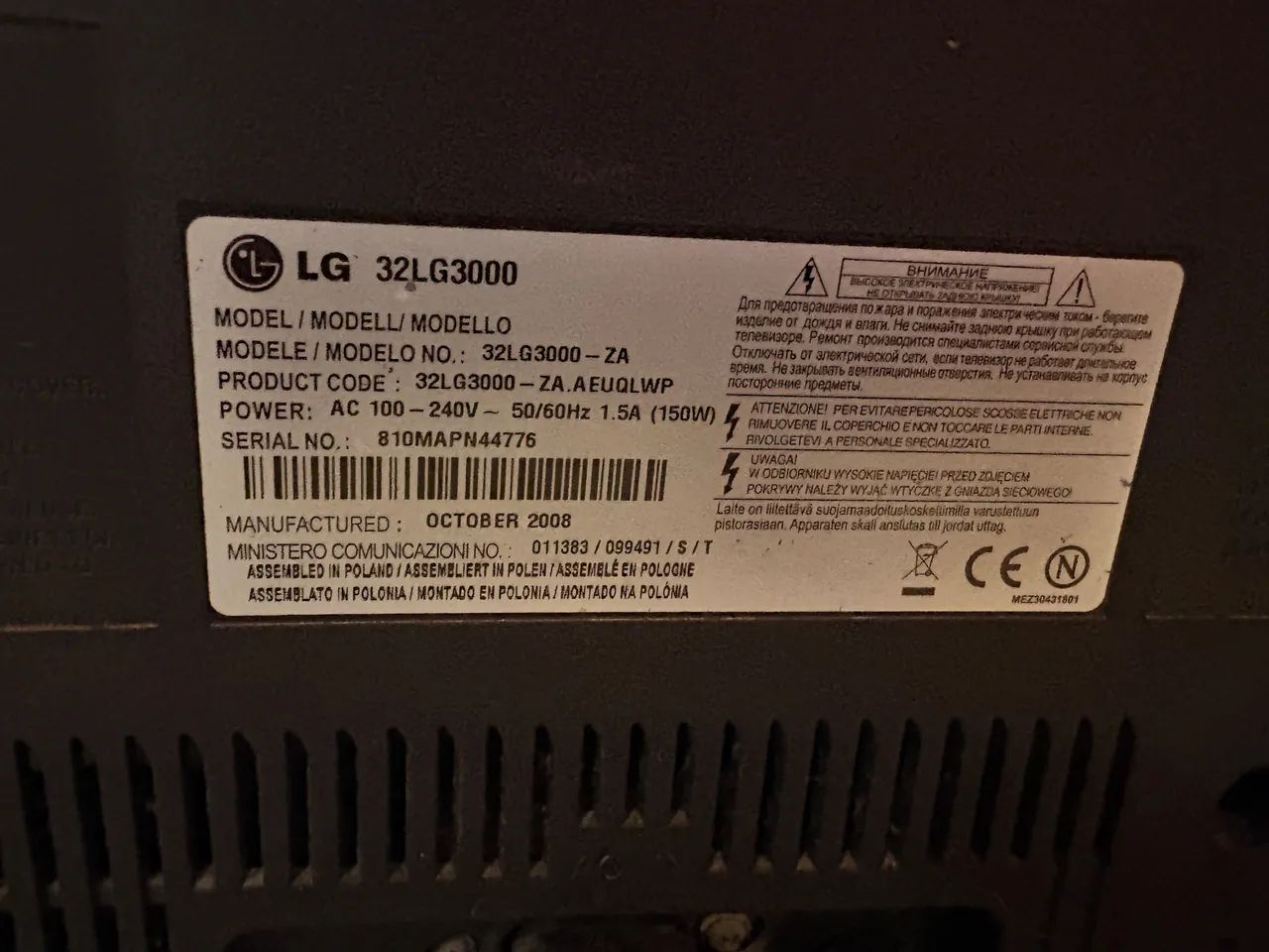 Leia= TV LCD LG sem pés e controle , no estado NÃO  É SMART - Foto 4