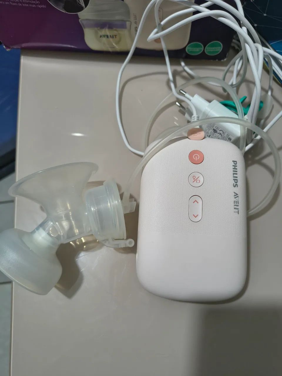 Bomba elétrica de leite Avent - Foto 4