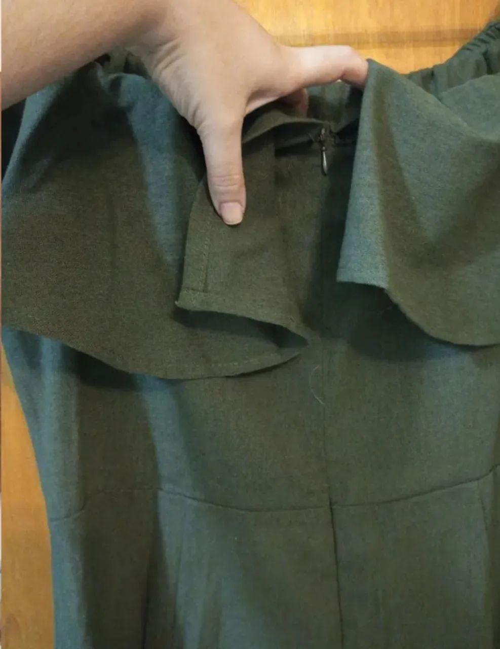 vestido midi ciganinha verde 44 - Foto 4