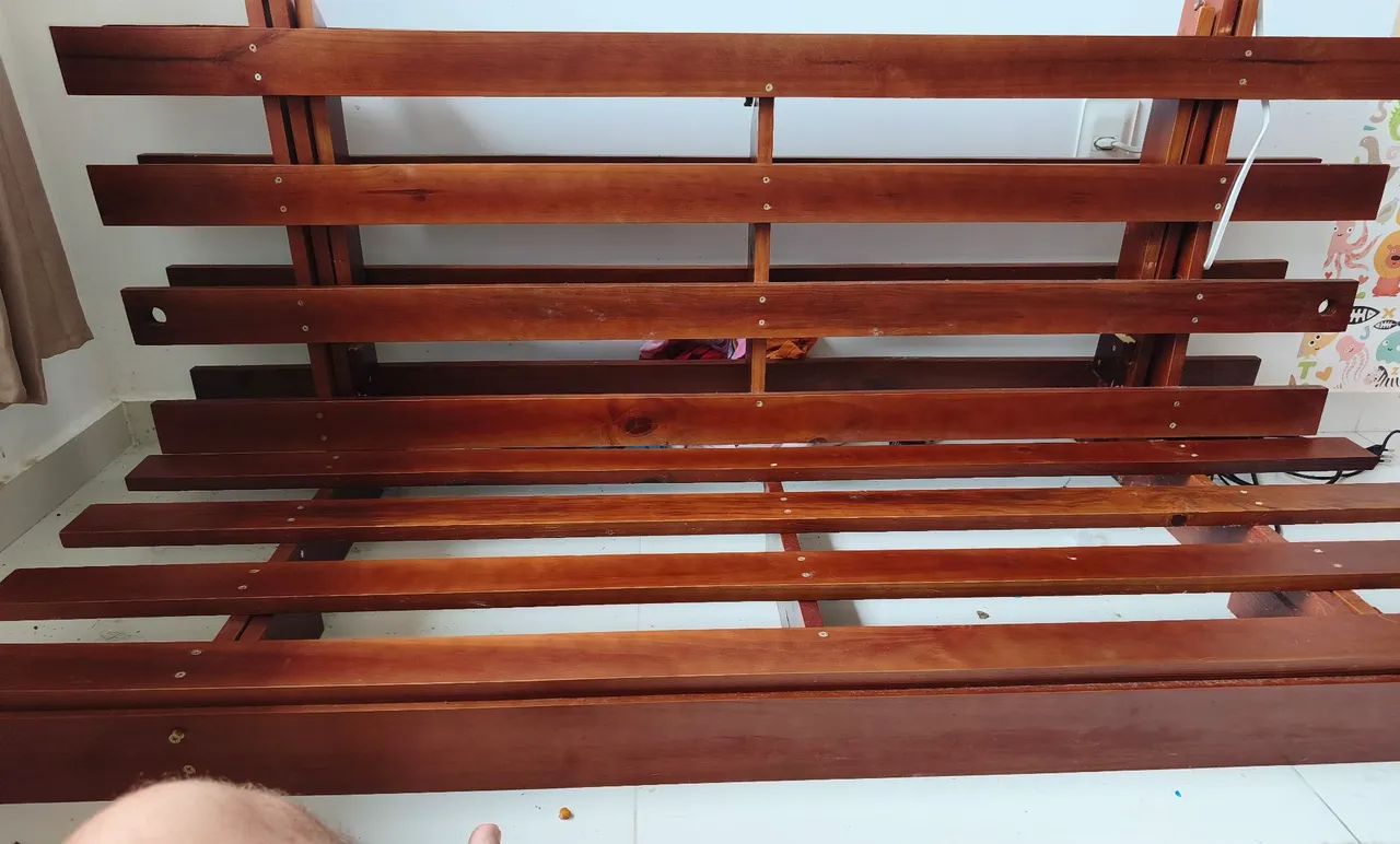 Sofá Cama Casal Futon Acquablock Azul Royal  - Foto 4
