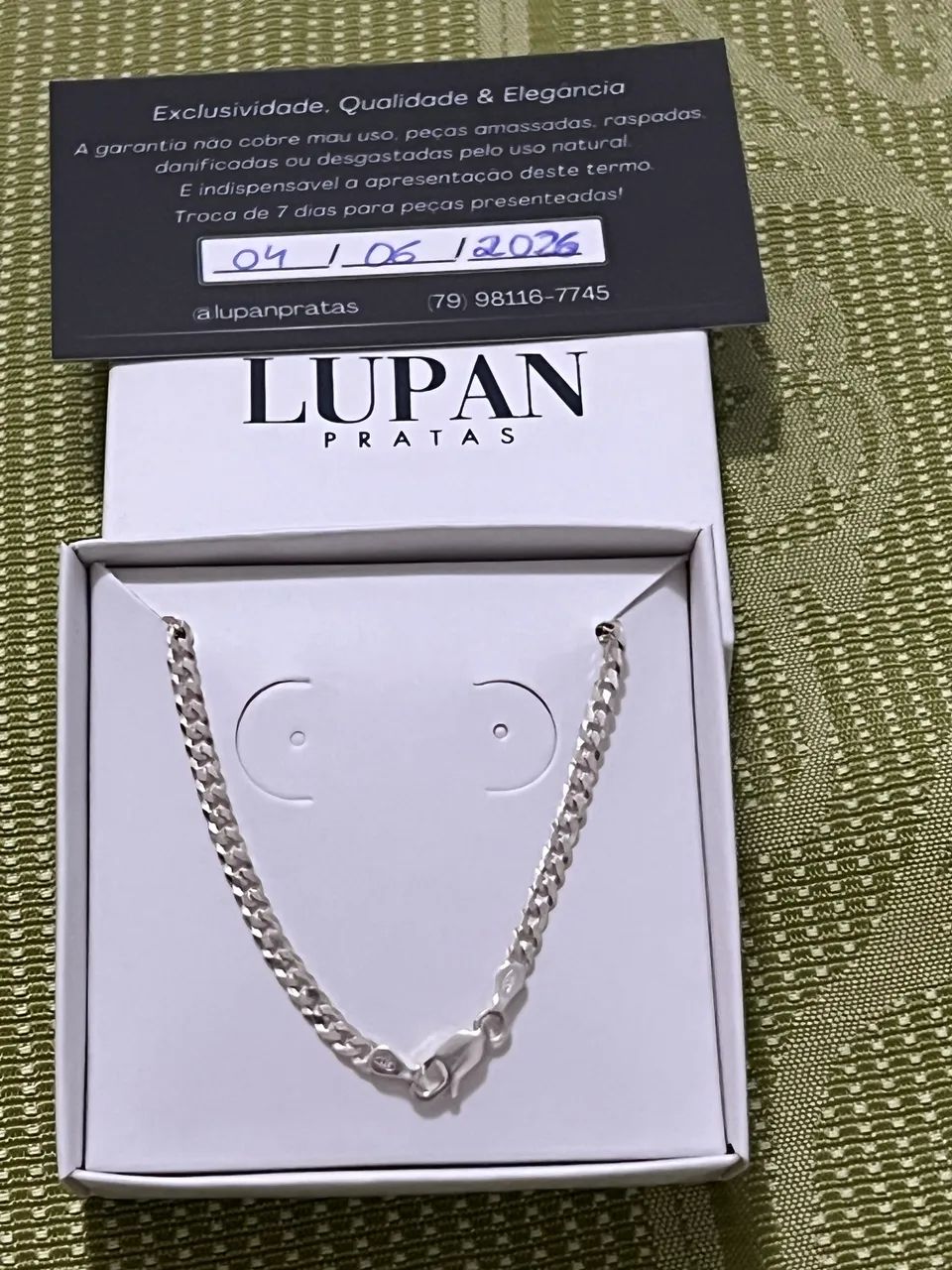 Pulseira em prata 925 modelo gourmet nova e linda  - Foto 4