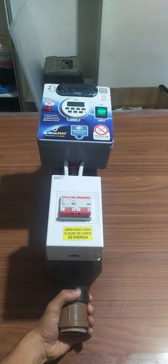 AQUECEDOR ELÉTRICO DE PISCINA GLOBALMAR COM WIFI - COMPLETO - ATÉ 80.000L