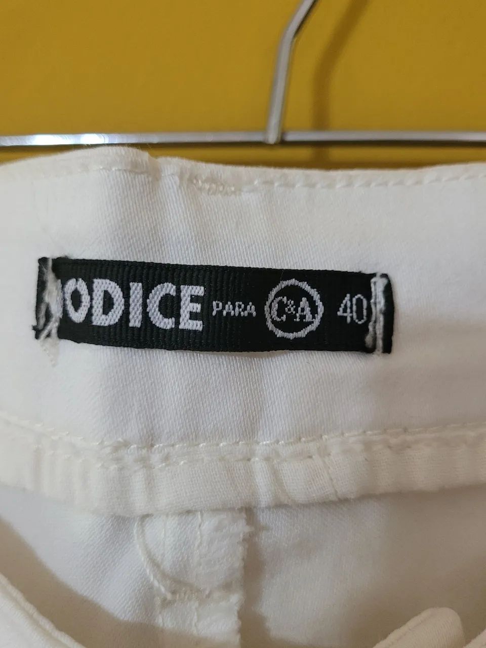 Calça jeans elastano off white - Foto 2