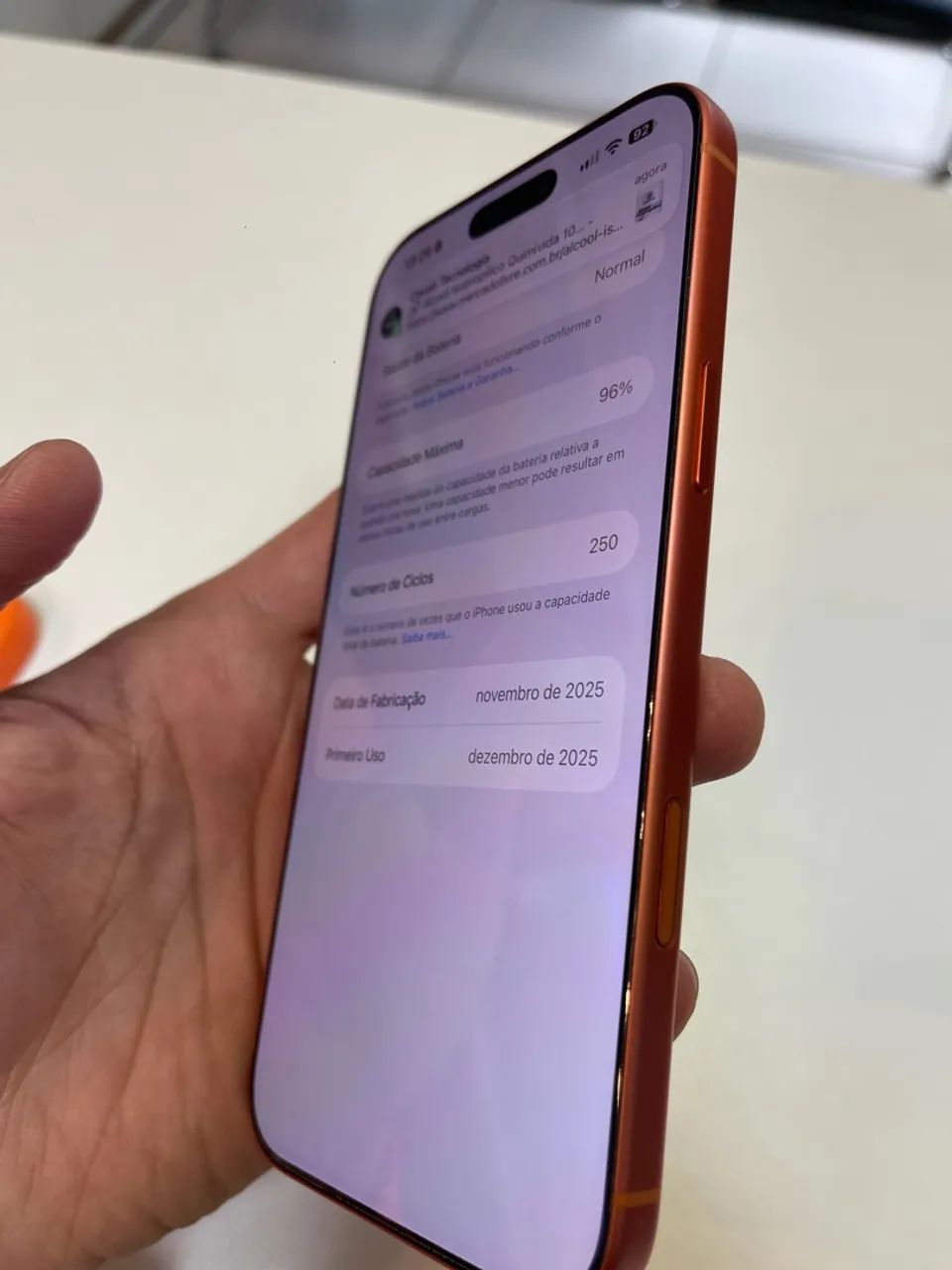 iPhone 17 pro max 256Gb laranja com nota fiscal  - Foto 2