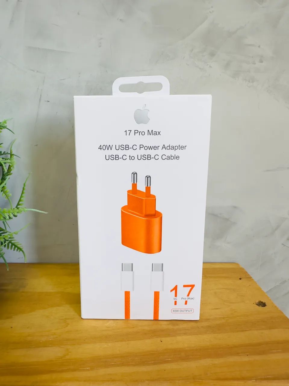 Carregador 40W Laranja | Para iPhone 15, 16 e 17 Pro Max | Entrega Imediata - Foto 4