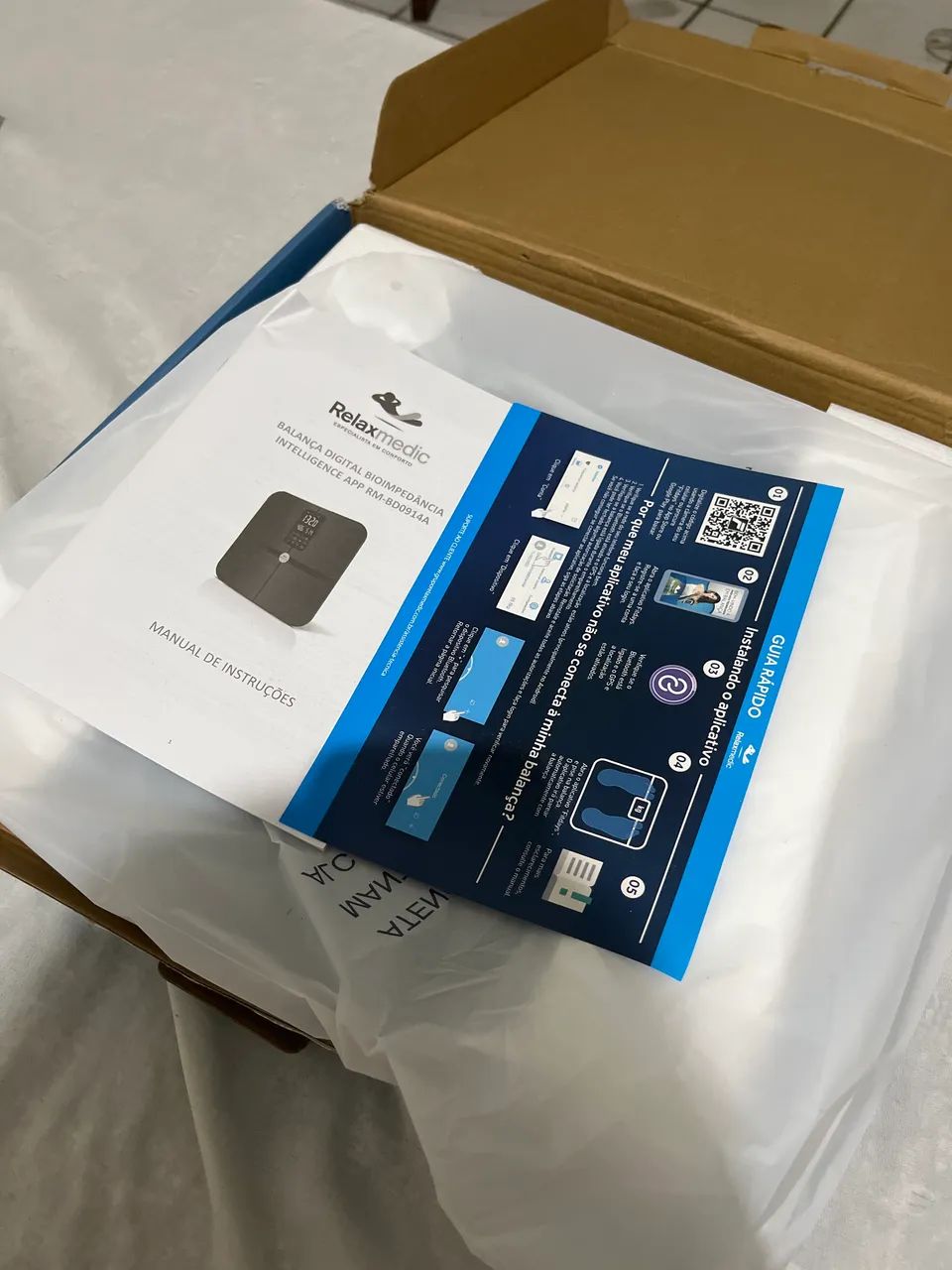 Balança Digital Inteligente Relaxmedic Bioimpedância Bluetooth - Nova - Foto 3