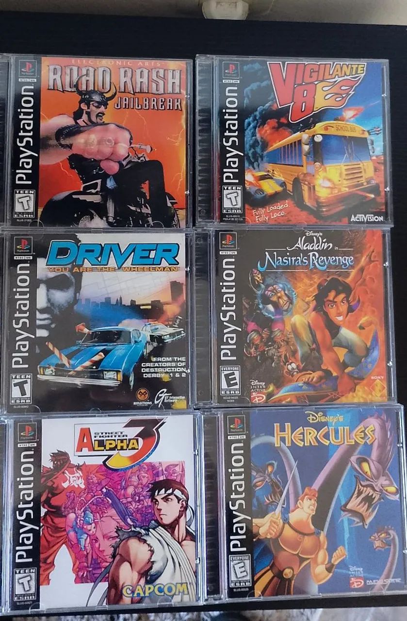 69x Jogos de Playstation 1 - Jogos de Vídeo Game - Praia João Rosa