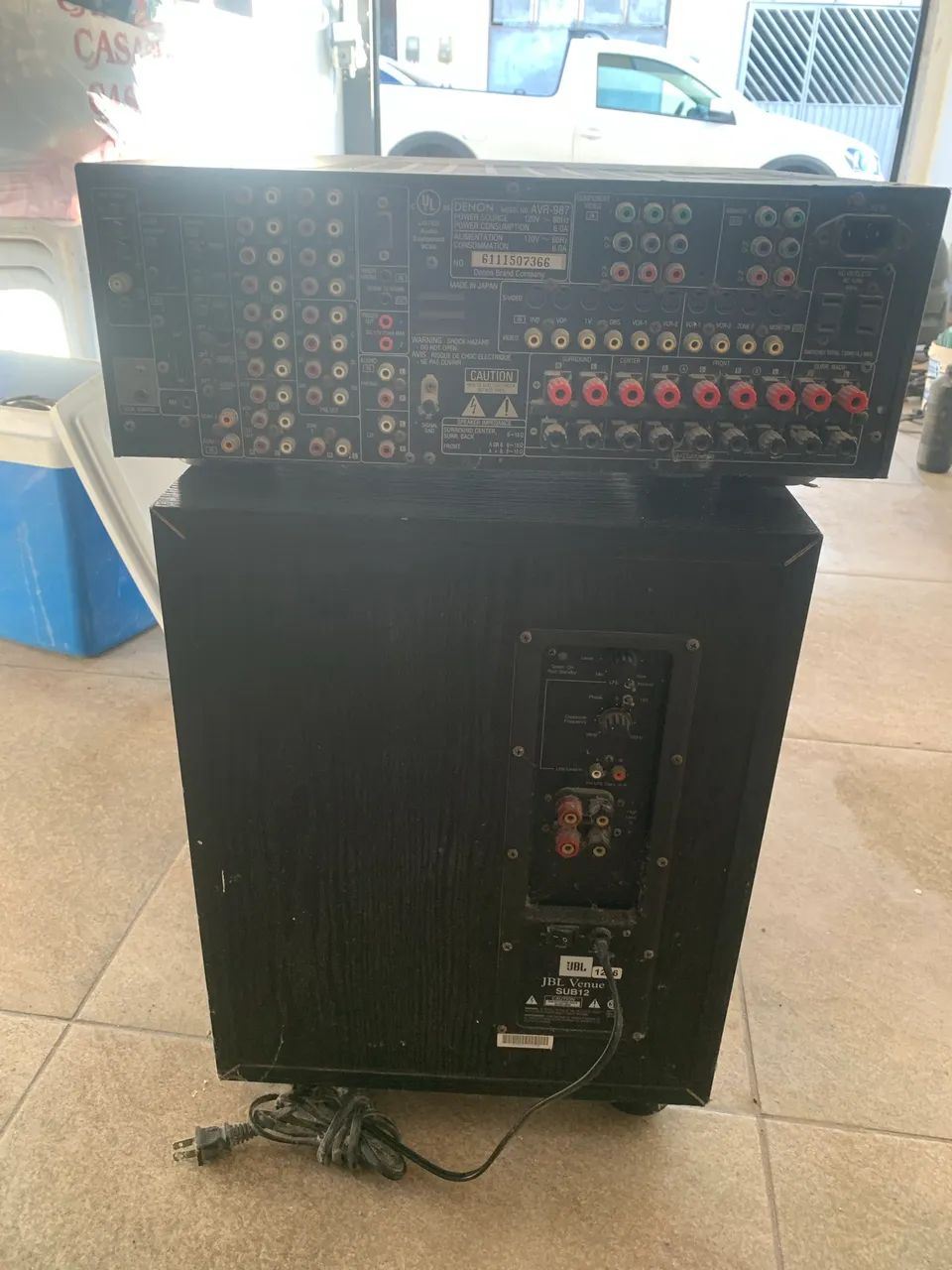 JBL Venue Sub12 e Receiver de Home Theatet - Foto 4
