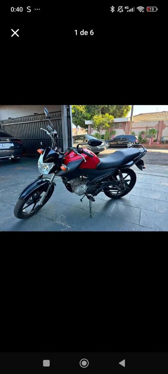 Moto factor 125 vermelho  - Foto 3