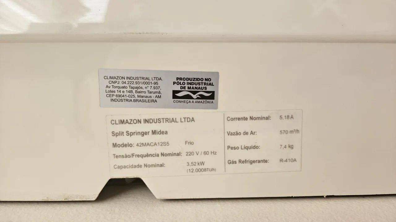 Ar-condicionado Split Springer Midea 12.000 BTUs - Foto 2