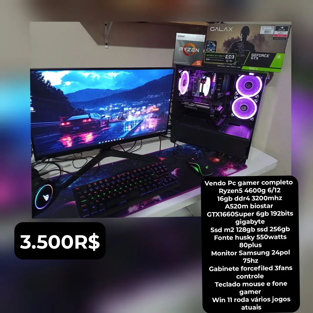 Pc game Ryzen5 completo  - Foto 3