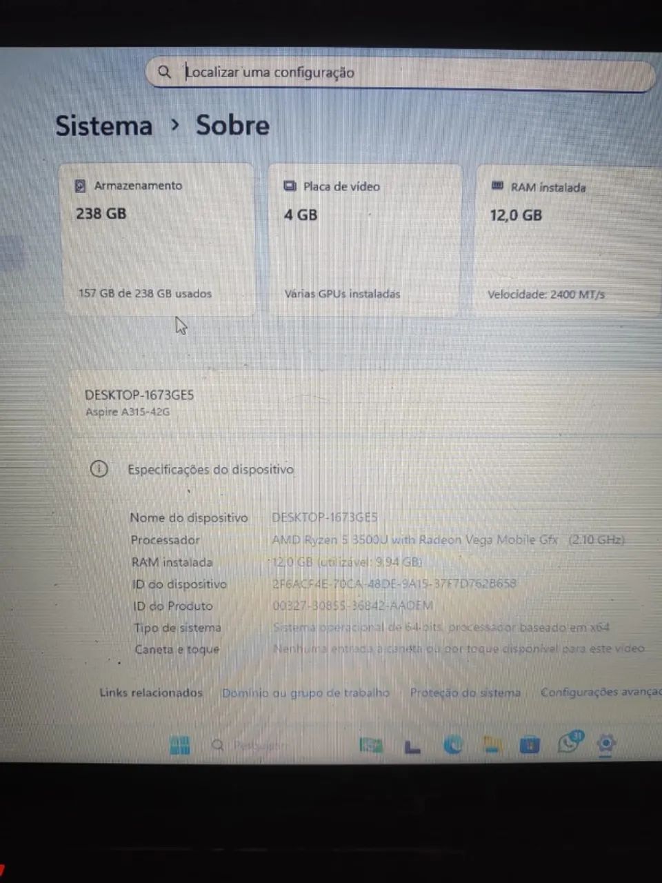 notbook acer leia - Foto 2