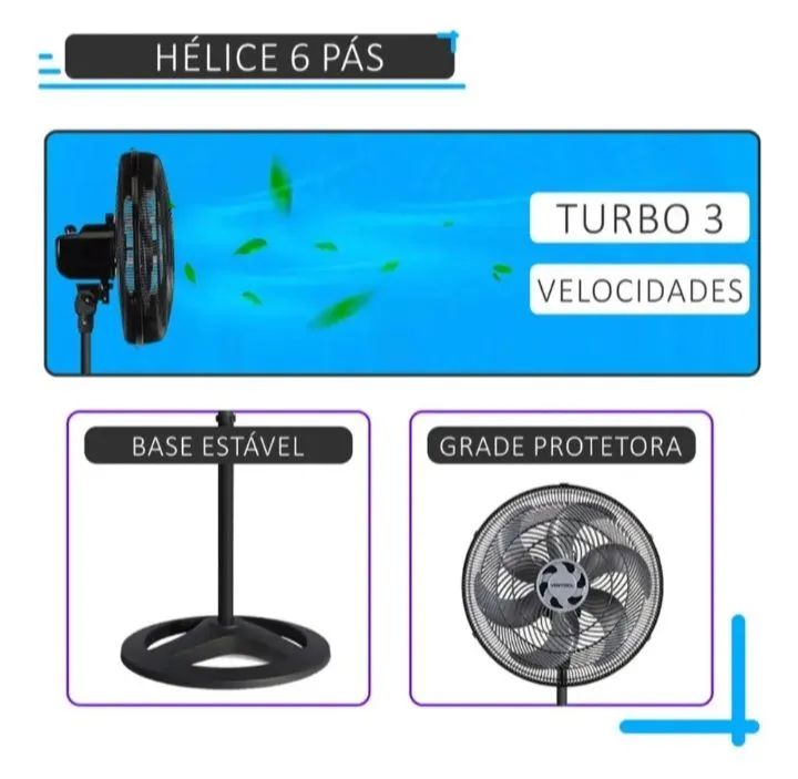 Ventilador de coluna 40 cm. Novo lacrado na caixa  - Foto 3
