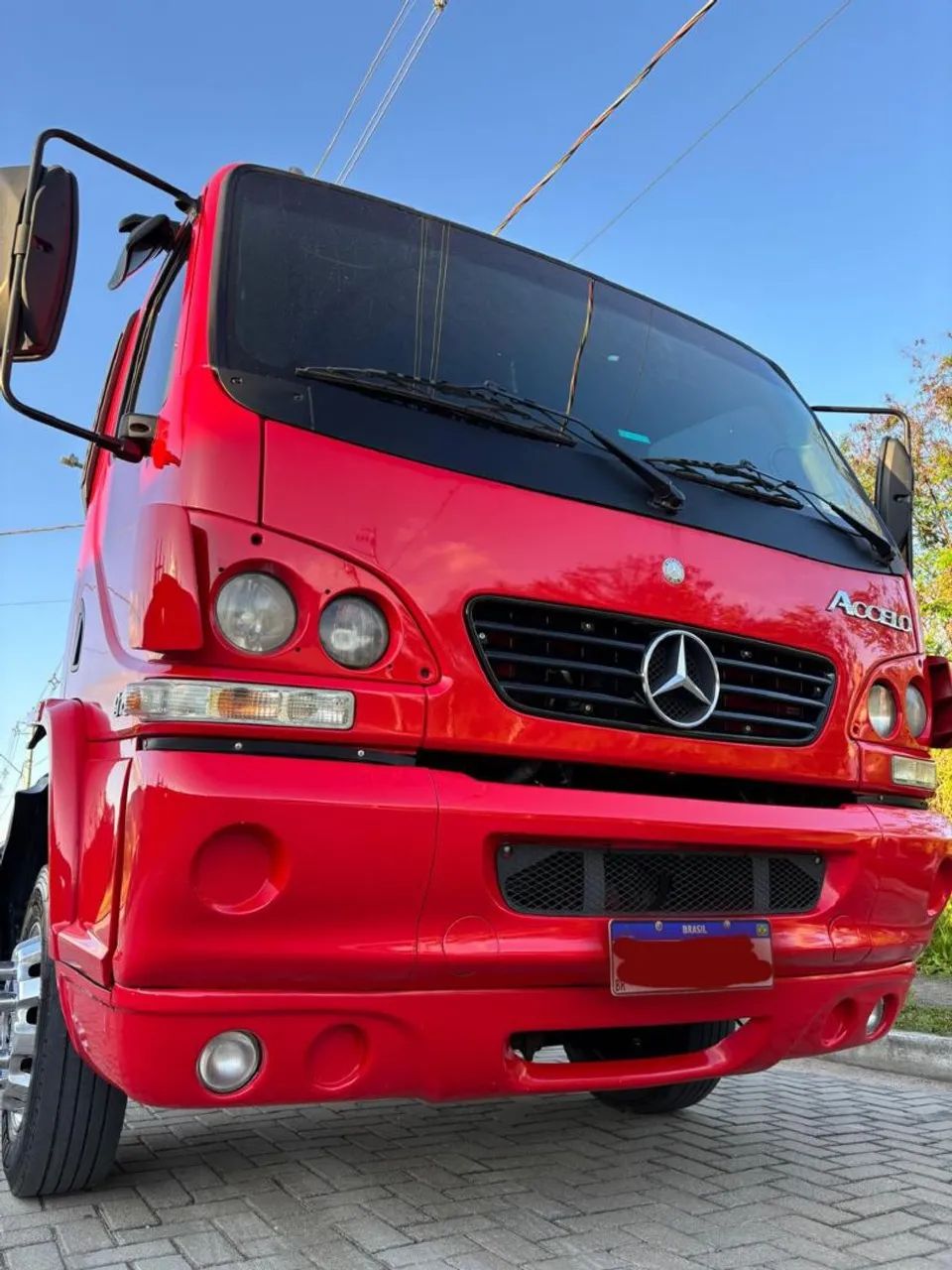 Caminhão Accelo 915 vermelha - Foto 4